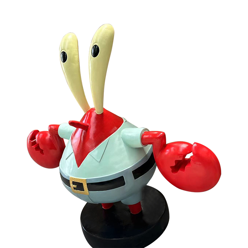 Pán Krabs socha zberateľná figurína spongebob pre fanúšikov a domáci dekor Pán Krabs socha zberateľná figurína spongebob pre fanúšikov a domáci dekor