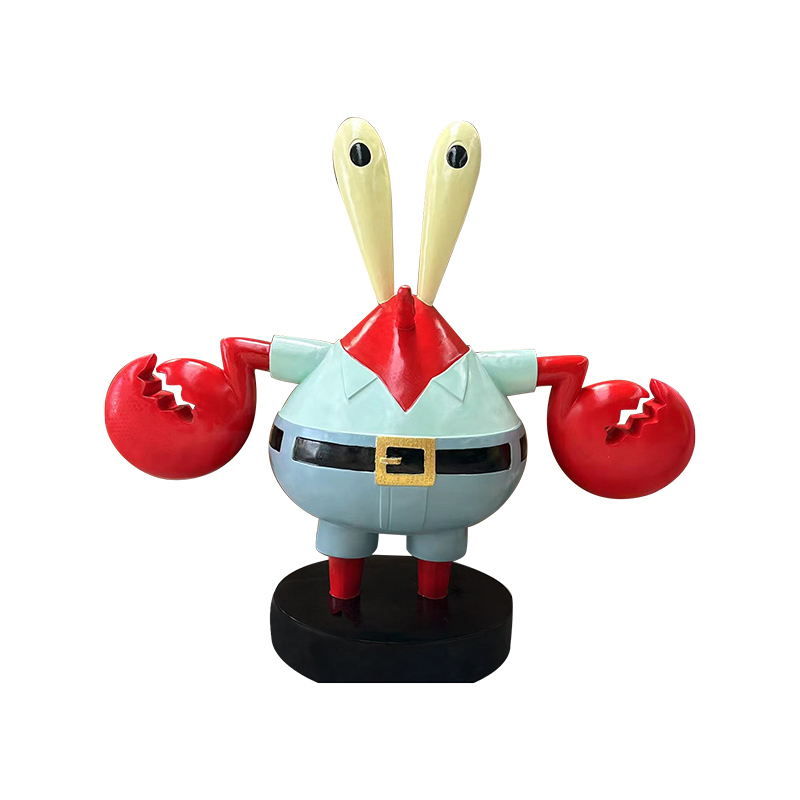 Pán Krabs socha zberateľná figurína spongebob pre fanúšikov a domáci dekor