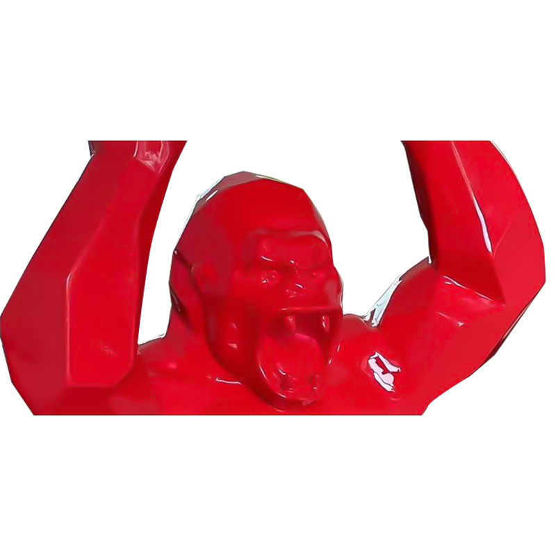 Kong orangutan zdvíhacie vedro socha pre vonkajšie umelecké displeje Kong orangutan zdvíhacie vedro socha pre vonkajšie umelecké displeje