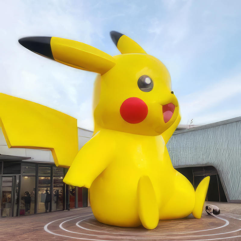 Obrie pikachu socha, vonkajšia umelecká socha, vhodná pre parky a nákupné strediská