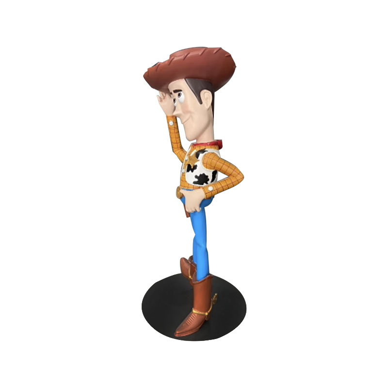 Šerif Woody Socha zo sklenených vlákien s realistickými detailmi pre vonkajšie a vnútorné dekorácie